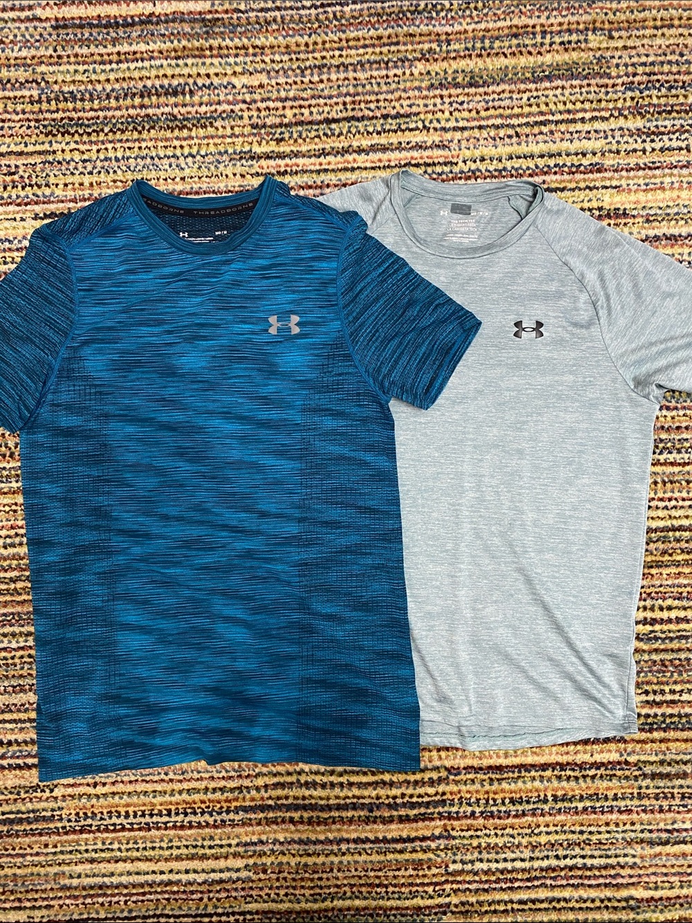 Under Armour Short Sleeve Performance Tee Duo — Teal and Seafoam M